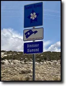 Diamond Dinosaur Sign